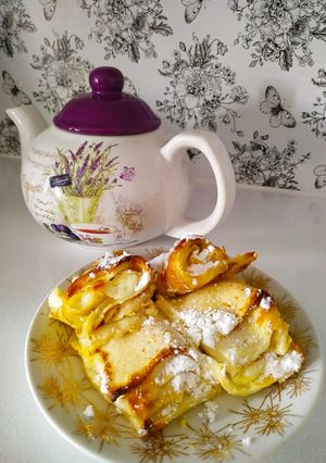 Besütött túrós palacsinta recept fotója
