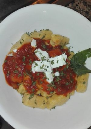 Una foto de Ñoquis de Batata