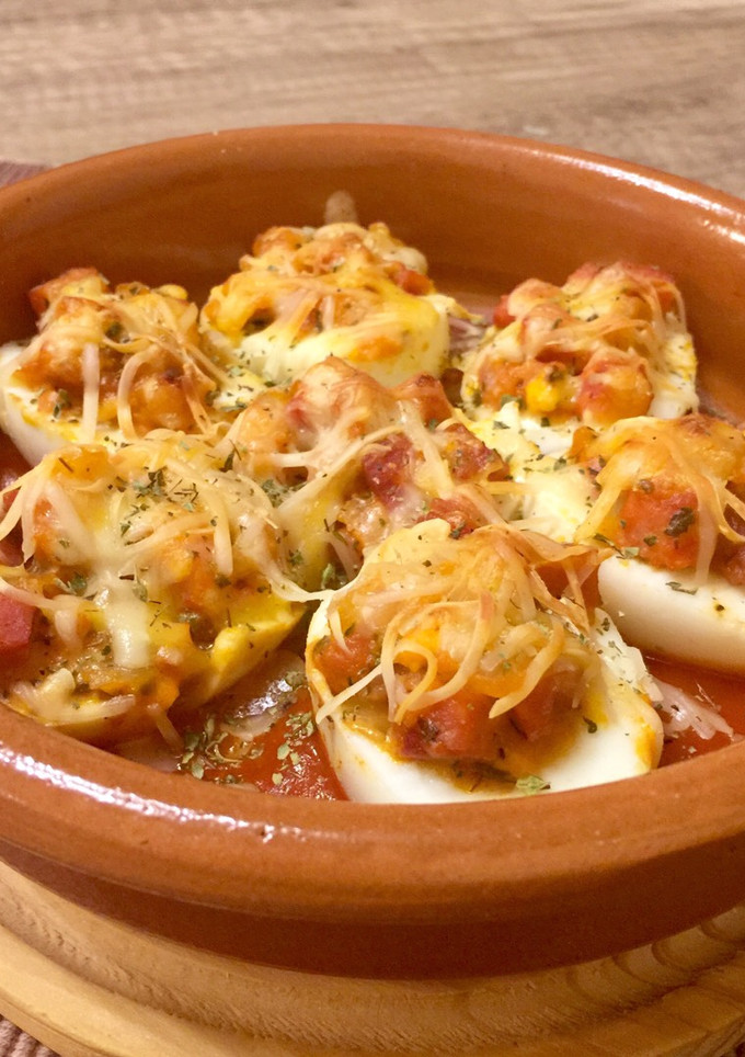 Una foto de Huevos rellenos