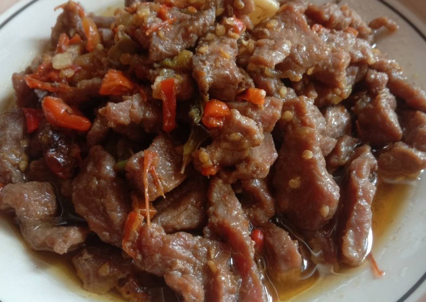 Oseng mercon daging sapi