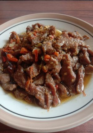 Foto resep Oseng mercon daging sapi