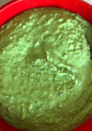 A picture of Thick Minty Pea Soup.