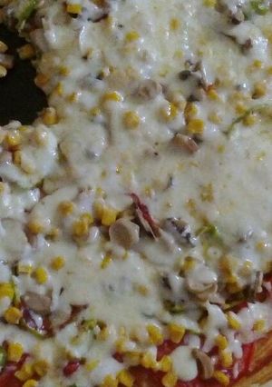 صورة لوصفة بيتزا طيييبة و سريعة 😋😋