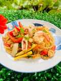 Spicy Drunken Seafood Spaghetti