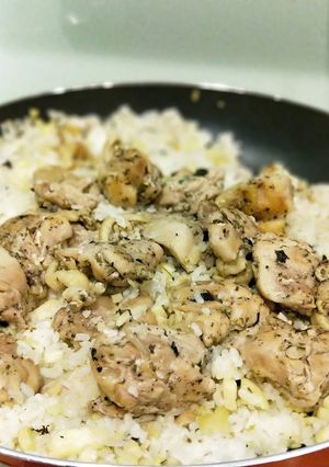 義式雞腿筊白筍炊飯 的食譜成品照片