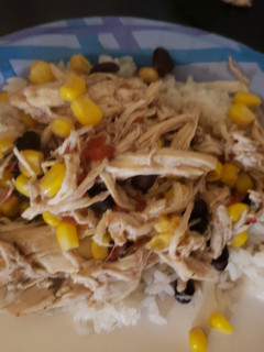 A picture of Santa Fe Chicken in Croc Pot.