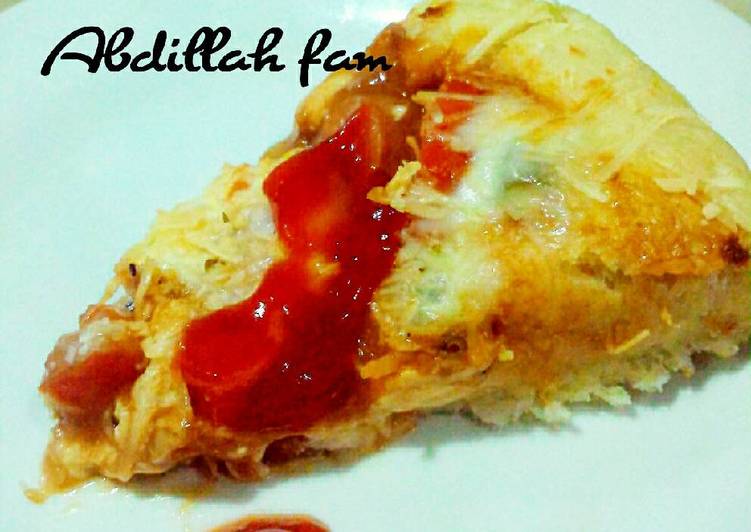 Resep Pizza healthy hits ala Abdillah fam yang Enak