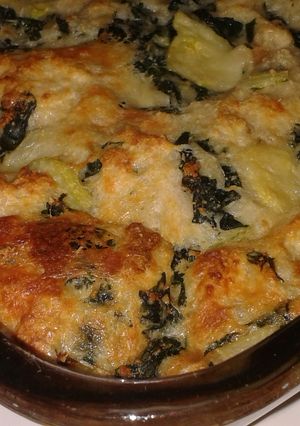 Una foto de Pastel de zucchini y acelgas