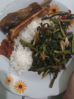 Foto resep Tumis balado teri kangkung