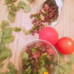 Nutritious and healthy $Rich in protein black chana chaat A picture of Nutritious and healthy $Rich in protein black chana chaat.