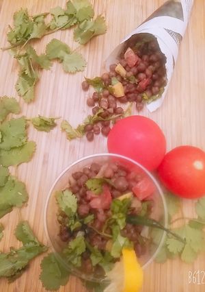 A picture of Nutritious and healthy $Rich in protein black chana chaat.