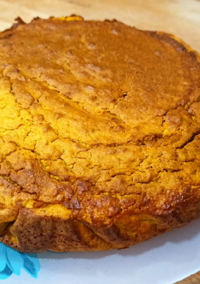 Una foto de Bizcocho de calabaza y naranja con avena