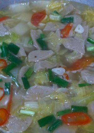 Foto resep Cah Sawi Putih Bakso