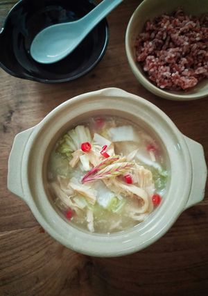 Foto resep Sup Sawi Putih Protein Nabati