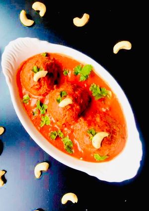 A picture of Shahi stuffed Lauki Kofta.