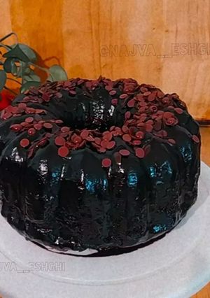عکسی از دستور کیک خیس شکلاتی 💜