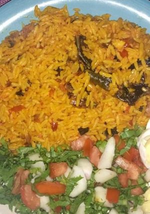 A picture of Oil rice.