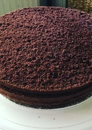 Gyors, nagyon kakaós piskóta, teljes kiőrlésű lisztből recept fotója