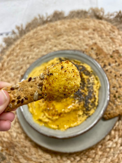 Una foto de Hummus de calabaza