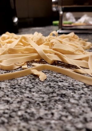Una foto de Fideos caseros