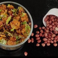 A picture of Ivy gourd,groundnut subji.