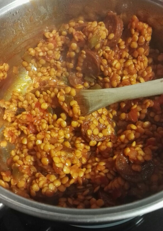 Una foto de Lentejas con chorizo (rápidas)
