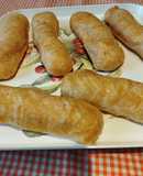 Perritos calientes con masa de hojaldre