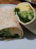 Wrap de verduras con queso