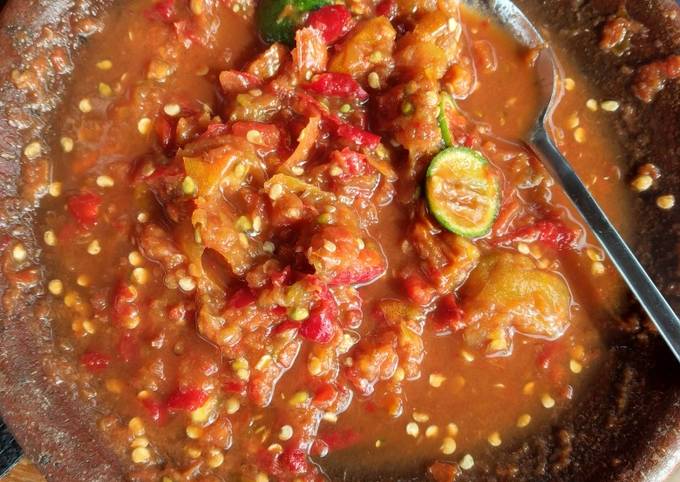 Sambel Terasi Tomat Dadak