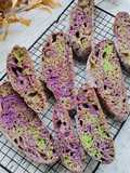 Green Tea Taro Sourdough Bread