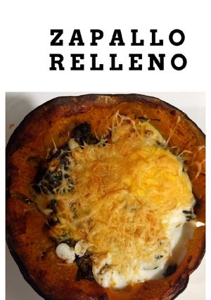 Una foto de Zapallo relleno con hojas de remolacha