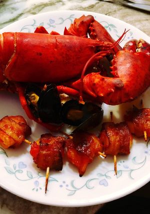 A picture of Boiled sweet lobster.