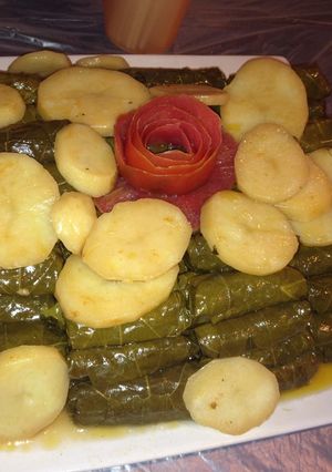 صورة لوصفة ورق عنب بالزيت