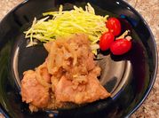 A picture of stir fry soy sauce
