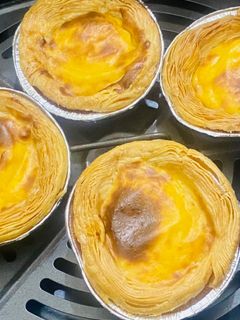 Hình của món Bánh Tart trứng từ đế tart sẵn.