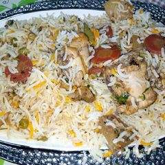 A picture of Nauratan Biryani.