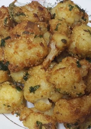 Una foto de Fritos de coliflor estilo India (Gobi Pakoras)