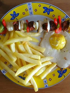 Una foto de Huevos fritos veganos