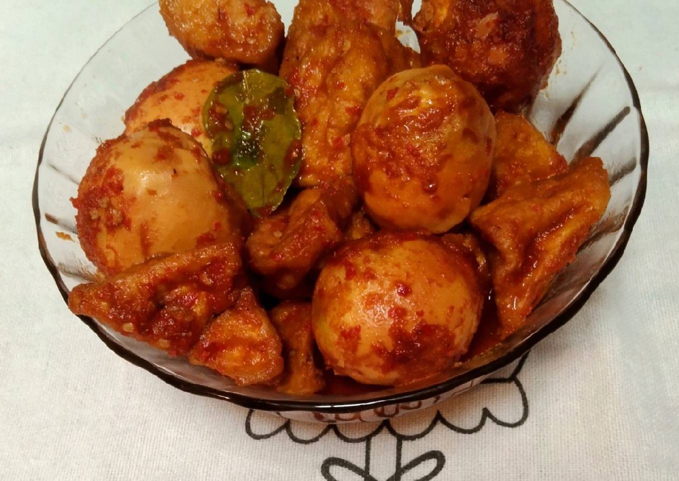 Tahu Telur Bumbu Bali