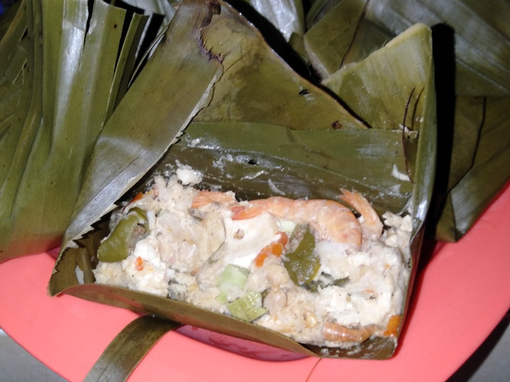 Resep Botok tahu tempe udang Anti Gagal