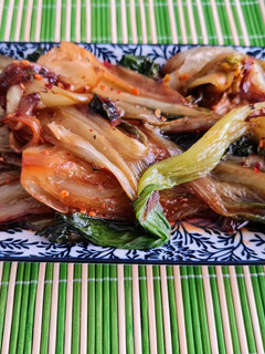 Una foto de Pak choi a la plancha
