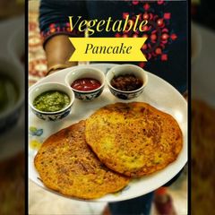 A picture of Vegetable pancake.