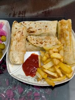 صورة لوصفة كريب شاورما فراخ