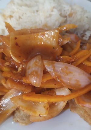 Una foto de Escabeche sin picante de tilapia