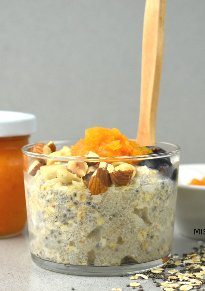 Una foto de Pudín de avena, psyllium y chía