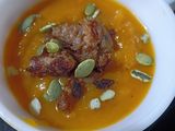 Roasted Squash Soup with Sausage
