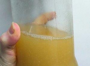 Una foto de Aquafaba sin conservantes (sustituto de claras de huevo a base de agua de cocción de garbanzo)