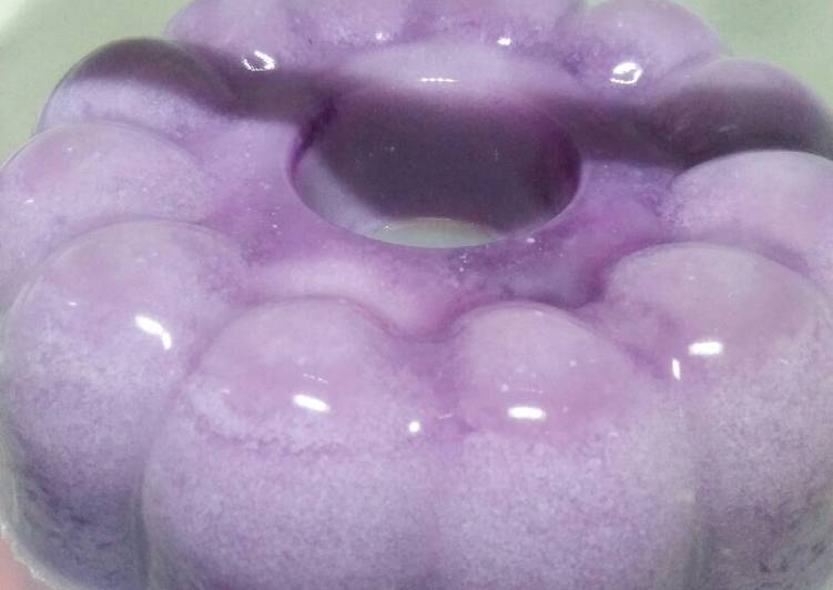 Puding ubi ungu unyu