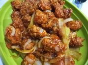 Gambar ayam karage saus