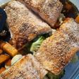 Salmón teriyaki